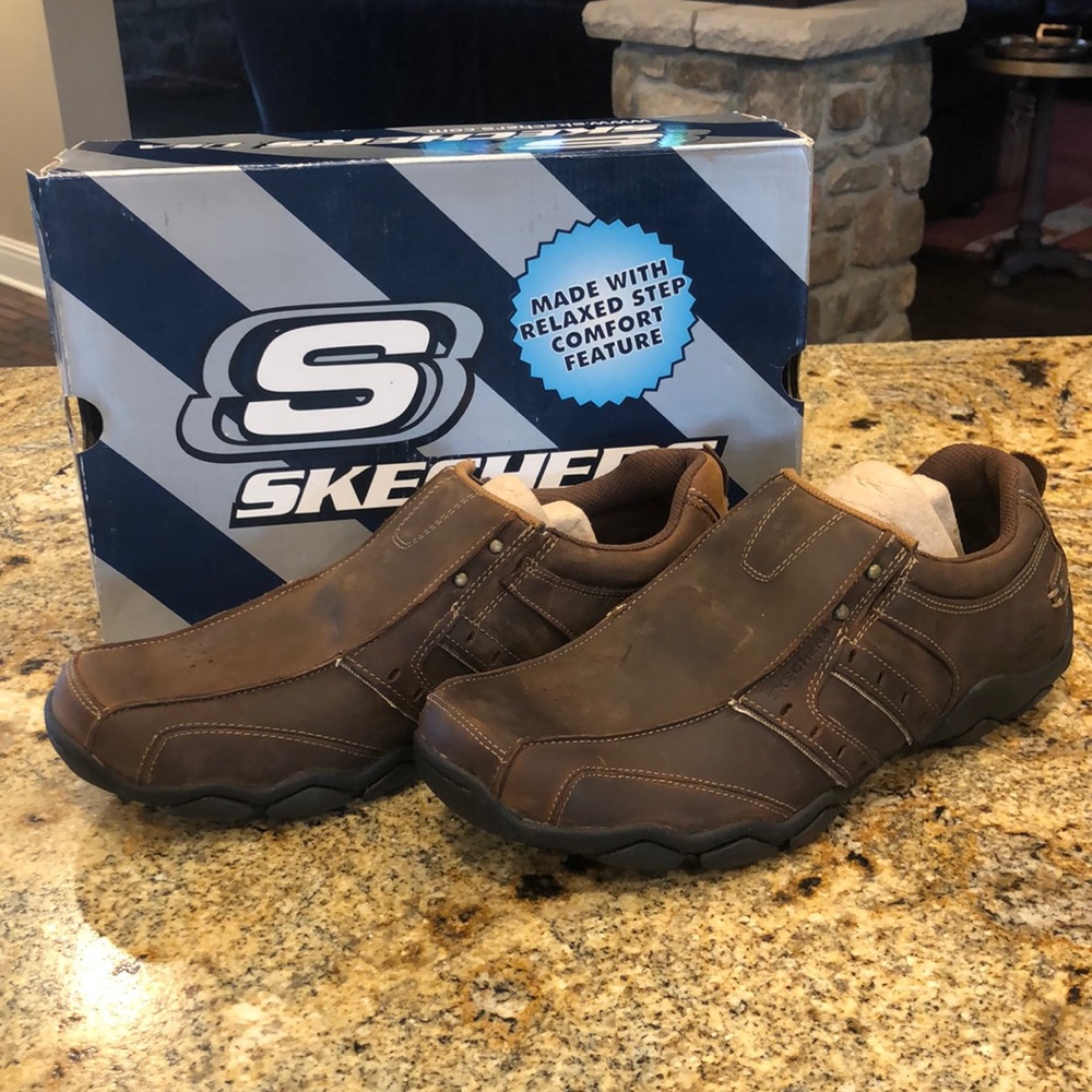Mens Sketchers Heisman Slip-Ons 11.5